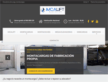Tablet Screenshot of montacargasindustrial.com